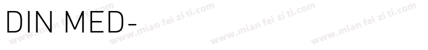 DIN MED字体转换